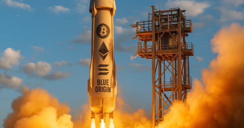 Jeff Bizzus Blue Origins For New Poward Travels Bitcoin, Ether, Eterna And Solone
