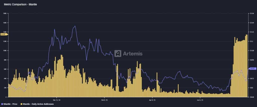 Active Addresses Every Day On The Thousand Network. Source: Armets