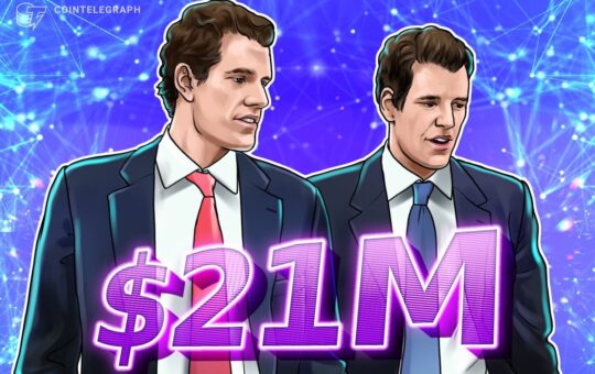 Winklevy Twares From $ 21M Btcs A $ 21M Btc.