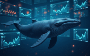 Ghost Extends Citizen 4.8 Million Tokens As Whale Spoons 21 A Whale And Price Charts In Teh Background