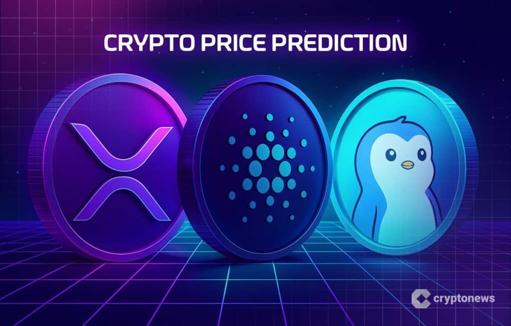 Crypto Price Prediction Today 13 October – Xrp, Cardano, Pengu.