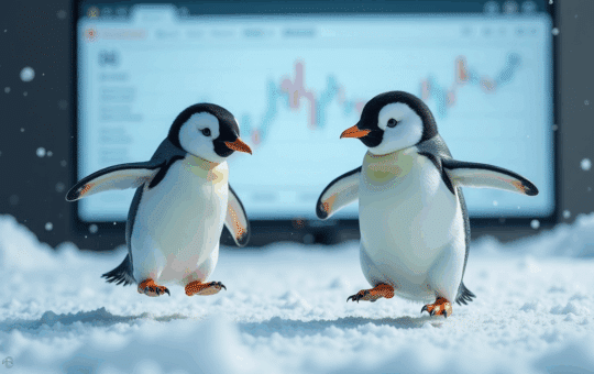 Pengu Turns Bullish As Pudgy Penguins Teams Up With Nasdaq-Listed Sharps Technology