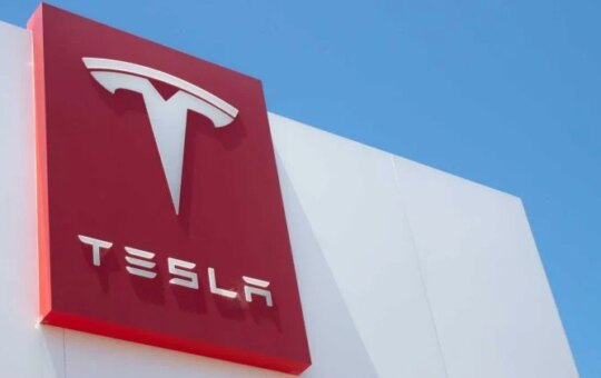 Tesla Shares Rose 4.1% To A Near One-Year High.