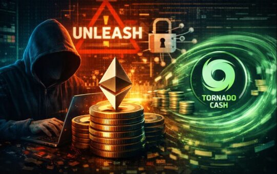 Unleash Protocol Hacker Moves Stolen Funds Through Tornado Cash