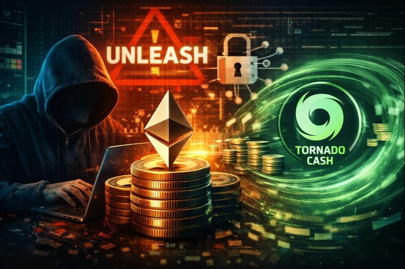Unleash Protocol Hacker Moves Stolen Funds Through Tornado Cash