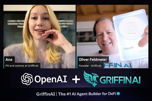 Griffin Ai Reports 57% Mom Growth In Agent Usage And Receives A Second Openai Milestone Trophy For 20B+ Tokens Processed.