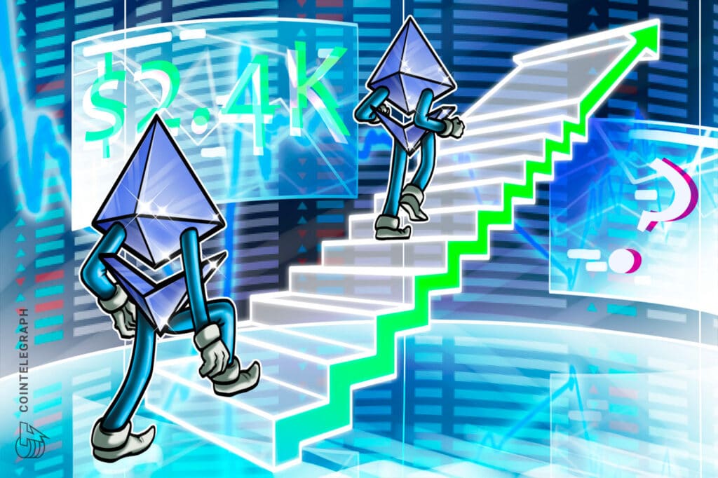 Ethereum Whales Gather Heavily As Eth Price Rises To $2.4K
