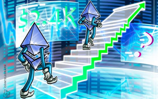 Ethereum Whales Gather Heavily As Eth Price Rises To $2.4K